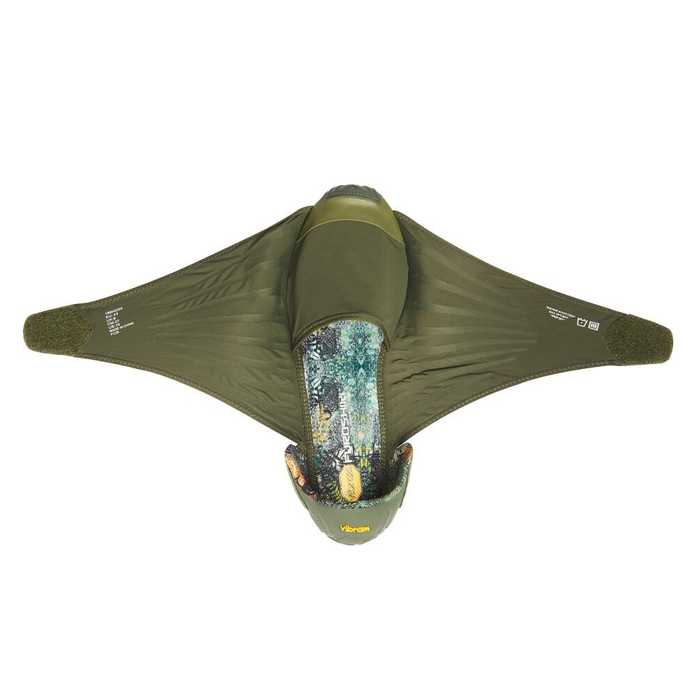 Zapatos Mujer Verde Oliva - Furoshiki Bajos - EISZDK-740